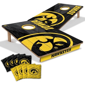 image:imageYouTheFan NCAA 2 x 3 Wood Cornhole Game with Logo BagsIowa Hawkeyes