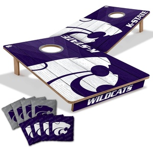 image:imageYouTheFan NCAA 2 x 3 Wood Cornhole Game with Logo BagsKansas State Wildcats