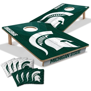 image:imageYouTheFan NCAA 2 x 3 Wood Cornhole Game with Logo BagsMichigan State Spartans