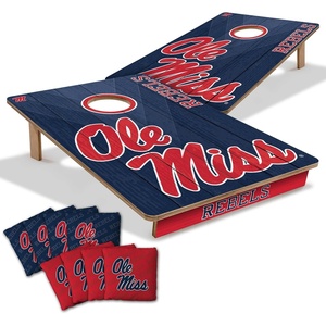 image:imageYouTheFan NCAA 2 x 3 Wood Cornhole Game with Logo BagsMississippi Rebels