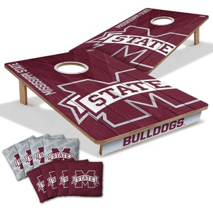 image:imageYouTheFan NCAA 2 x 3 Wood Cornhole Game with Logo BagsMississippi State Bulldogs