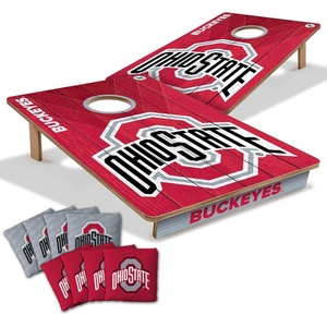 image:imageYouTheFan NCAA 2 x 3 Wood Cornhole Game with Logo BagsOhio State Buckeyes