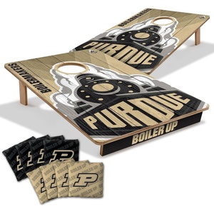 image:imageYouTheFan NCAA 2 x 3 Wood Cornhole Game with Logo BagsPurdue Boilermakers