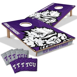 image:imageYouTheFan NCAA 2 x 3 Wood Cornhole Game with Logo BagsTCU Horned Frogs