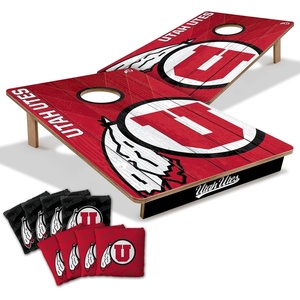 image:imageYouTheFan NCAA 2 x 3 Wood Cornhole Game with Logo BagsUtah Utes