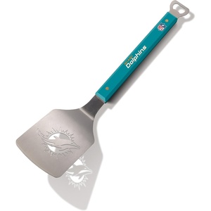 image:imageYouTheFan NFL 18 Stainless Steel Sportula Spatula with Bottle OpenerMiami Dolphins