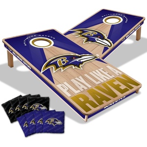 image:imageYouTheFan NFL 2 x 4 Slogan Series Professional Wood Cornhole Game with Logo BagsBaltimore Ravens