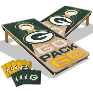 image:imageYouTheFan NFL 2 x 4 Slogan Series Professional Wood Cornhole Game with Logo BagsGreen Bay Packers