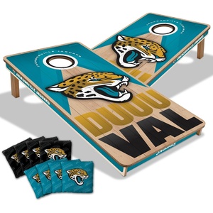 image:imageYouTheFan NFL 2 x 4 Slogan Series Professional Wood Cornhole Game with Logo BagsJacksonville Jaguars