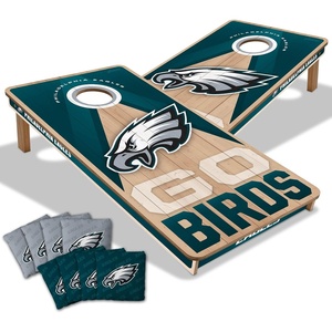 image:imageYouTheFan NFL 2 x 4 Slogan Series Professional Wood Cornhole Game with Logo BagsPhiladelphia Eagles