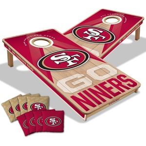 image:imageYouTheFan NFL 2 x 4 Slogan Series Professional Wood Cornhole Game with Logo BagsSan Francisco 49ers