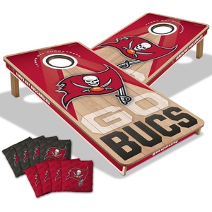 image:imageYouTheFan NFL 2 x 4 Slogan Series Professional Wood Cornhole Game with Logo BagsTampa Bay Buccaneers