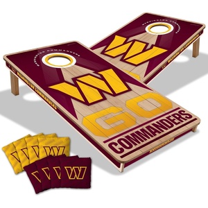image:imageYouTheFan NFL 2 x 4 Slogan Series Professional Wood Cornhole Game with Logo BagsWashington Commanders