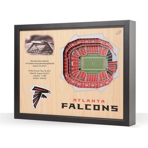 image:imageYouTheFan NFL 25Layer StadiumView Wall ArtAtlanta Falcons