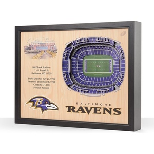 image:imageYouTheFan NFL 25Layer StadiumView Wall ArtBaltimore Ravens