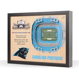image:imageYouTheFan NFL 25Layer StadiumView Wall ArtCarolina Panthers