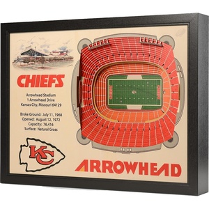 image:imageYouTheFan NFL 25Layer StadiumView Wall ArtKansas City Chiefs