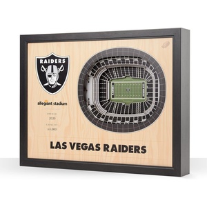 image:imageYouTheFan NFL 25Layer StadiumView Wall ArtLas Vegas Raiders