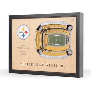 image:imageYouTheFan NFL 25Layer StadiumView Wall ArtPittsburgh Steelers