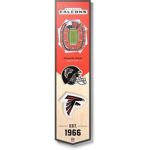 image:imageYouTheFan NFL 3D Stadium Banner 8 x 32 InchesAtlanta Falcons