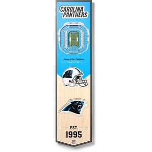 image:imageYouTheFan NFL 3D Stadium Banner 8 x 32 InchesCarolina Panthers