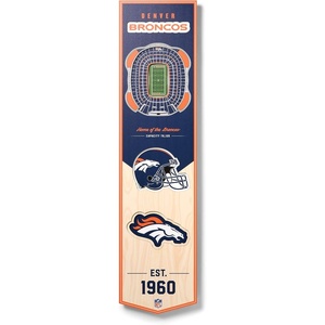 image:imageYouTheFan NFL 3D Stadium Banner 8 x 32 InchesDenver Broncos