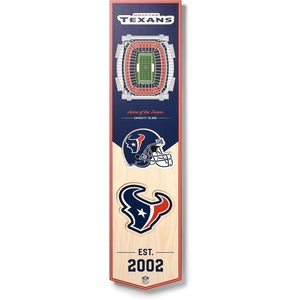 image:imageYouTheFan NFL 3D Stadium Banner 8 x 32 InchesHouston Texans