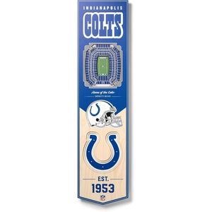 image:imageYouTheFan NFL 3D Stadium Banner 8 x 32 InchesIndianapolis Colts