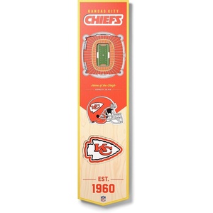 image:imageYouTheFan NFL 3D Stadium Banner 8 x 32 InchesKansas City Chiefs