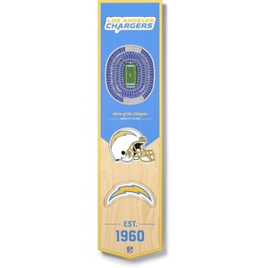 image:imageYouTheFan NFL 3D Stadium Banner 8 x 32 InchesLos Angeles Chargers