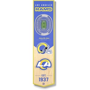 image:imageYouTheFan NFL 3D Stadium Banner 8 x 32 InchesLos Angeles Rams