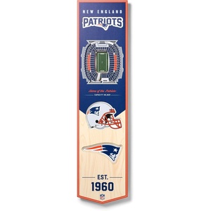 image:imageYouTheFan NFL 3D Stadium Banner 8 x 32 InchesNew England Patriots