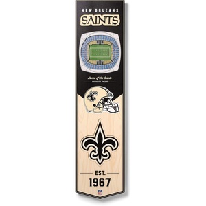 image:imageYouTheFan NFL 3D Stadium Banner 8 x 32 InchesNew Orleans Saints
