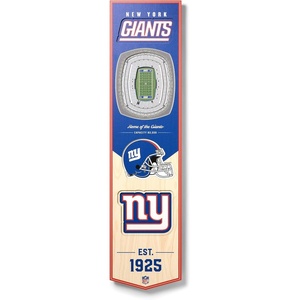 image:imageYouTheFan NFL 3D Stadium Banner 8 x 32 InchesNew York Giants