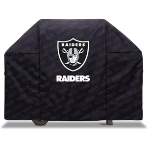 image:imageYouTheFan NFL Heavy Duty Waterproof Grill Cover  UV Resistant Durable Polyester BBQ Cover Weatherproof Protection for Outdoor Gas or Charcoal Grills for Grills up to 5 WideLas Vegas Raiders