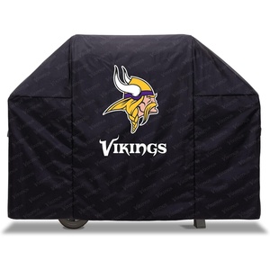 image:imageYouTheFan NFL Heavy Duty Waterproof Grill Cover  UV Resistant Durable Polyester BBQ Cover Weatherproof Protection for Outdoor Gas or Charcoal Grills for Grills up to 5 WideMinnesota Vikings