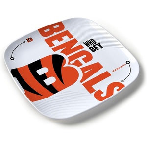 image:imageYouTheFan OfficiallyLicensed NFL Large Party Plate  1025 x 1025  100 Melamine Dishwasher Safe BPA Free  Fan Gift for Snacks appetizers and FoodCincinnati Bengals