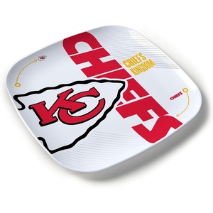 image:imageYouTheFan OfficiallyLicensed NFL Large Party Plate  1025 x 1025  100 Melamine Dishwasher Safe BPA Free  Fan Gift for Snacks appetizers and FoodKansas City Chiefs