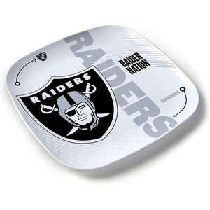 image:imageYouTheFan OfficiallyLicensed NFL Large Party Plate  1025 x 1025  100 Melamine Dishwasher Safe BPA Free  Fan Gift for Snacks appetizers and FoodLas Vegas Raiders