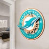 image:imageYouTheFan NFL 3D Circle Backer Wall Art precisioncrafted multiple layers create striking depth readytohang officially licensed and visually stands outMiami Dolphins