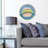 image:imageYouTheFan NFL 3D Circle Backer Wall Art precisioncrafted multiple layers create striking depth readytohang officially licensed and visually stands outLos Angeles Chargers