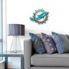 image:imageYouTheFan NFL 3D DieCut Wall Art precisioncrafted and lasercut in the exact shape of your teams logo multiple layers create striking depth readytohang and officially licensedMiami Dolphins