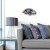 image:imageYouTheFan NFL 3D DieCut Wall Art precisioncrafted and lasercut in the exact shape of your teams logo multiple layers create striking depth readytohang and officially licensedBaltimore Ravens