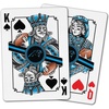image:imageYouTheFan NFL OfficiallyLicensed Playing Cards  Original Artwork on All face Cards and Jokers  Teams Official Colors  Quality Linen Texture  Designed in The USACarolina Panthers