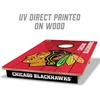image:imageYouTheFan NHL 2 x 3 Wood Cornhole Game with Logo BagsChicago Blackhawks