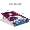 image:imageYouTheFan NHL 2 x 3 Wood Cornhole Game with Logo BagsColorado Avalanche
