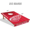 image:imageYouTheFan NHL 2 x 3 Wood Cornhole Game with Logo BagsDetroit Red Wings
