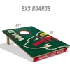 image:imageYouTheFan NHL 2 x 3 Wood Cornhole Game with Logo BagsMinnesota Wild