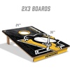 image:imageYouTheFan NHL 2 x 3 Wood Cornhole Game with Logo BagsPittsburgh Penguins