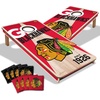 image:imageYouTheFan NHL 2 x 4 Professional Wood Cornhole Game with Logo BagsTeam Colors
